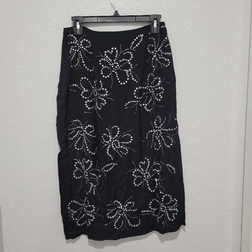 J. Crew Collection Embellished Crystal Slip Skirt CF754 - Picture 6 of 12